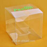 PVC PP PET Plastic transparent foldable customised Clear chocolate plastic box packaging