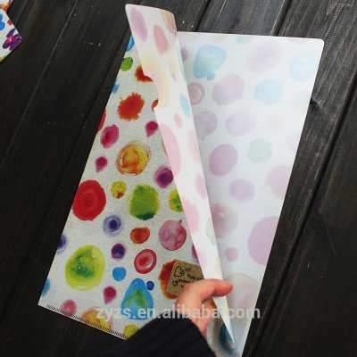 Custom print PP cheap hard plastic clear a4 hardcover file folder