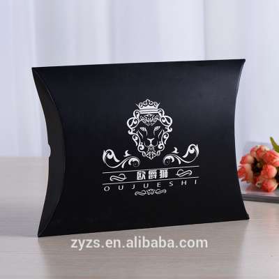 Customized Printing paper pillow folding paper boxes for jewelry gift packaging